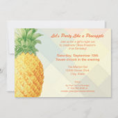 Une fête comme un ananas | Carte d'invitation (Devant)