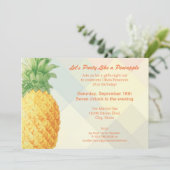 Une fête comme un ananas | Carte d'invitation (Debout devant)