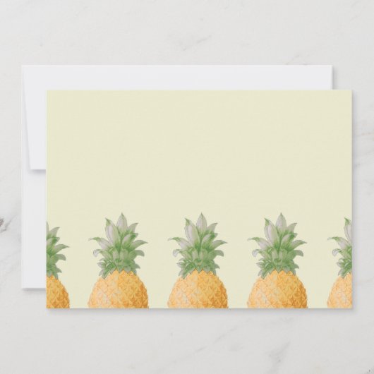 Une fête comme un ananas | Carte d'invitation (Dos)