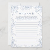 Une Fête des mariées Bleue Devine Qui Joue Carte (Devant)