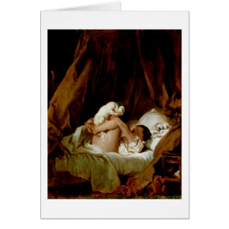 Une Fille Au Lit Avec Un Chien Par Jean-Honore Fra