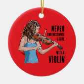 Une fille avec un ornement de violon (Devant)