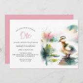 Une fille chanceuse Invitations d'anniversaire (Devant / Derrière)