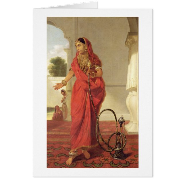 Une fille de danse indienne avec un narguilé, 1772 (Devant)