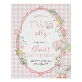 Une fille d'oie sotte 2e Affiche de bienvenue d'an (Devant)