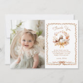 Une fille d'oie sotte Carte de remerciements photo (Devant)