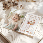 Une fille d'oie sotte Carte de remerciements photo