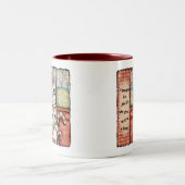 Une fille est, tasse de café/thé (Centre)