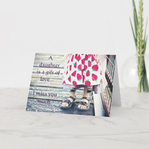 Une fille est un don d'amour..... carte