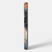 Une fille et plein de fleurs iPhone 14 Coque (Verso / Gauche)