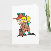 Une Fille Pique Dans Les Cartes De Voeux De Baseba (Devant)