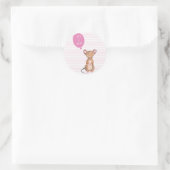 Une fille. | Stickers souris bois mignon (Sac)