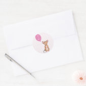 Une fille. | Stickers souris bois mignon (Enveloppe)