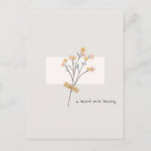 Une fleur de bénédiction indicible carte postale m (Devant)