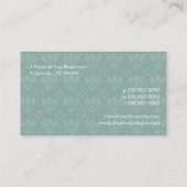 Une Fleur de Lis Visitekaartje (Achterkant)