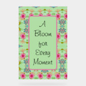 Une floraison pour chaque instant (Recto)