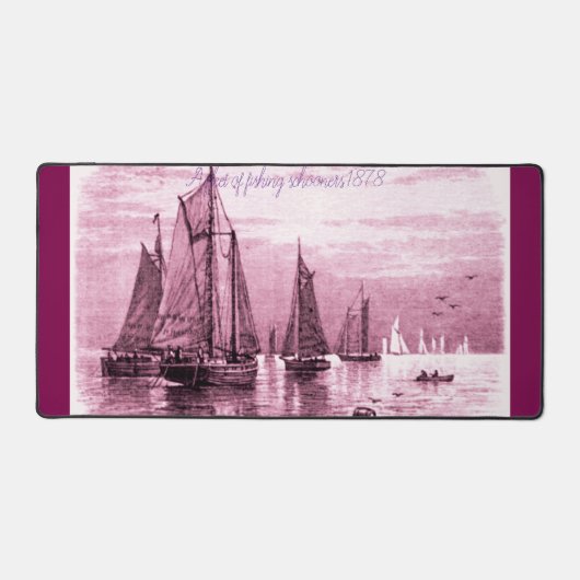 "Une flotte de goélettes de pêche 1878" (Recto)