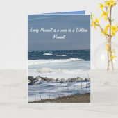 Une fois dans une carte inspirante de vie (Fleur jaune)