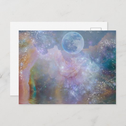 Une fois dans une carte postale Blue Moon (Devant / Derrière)