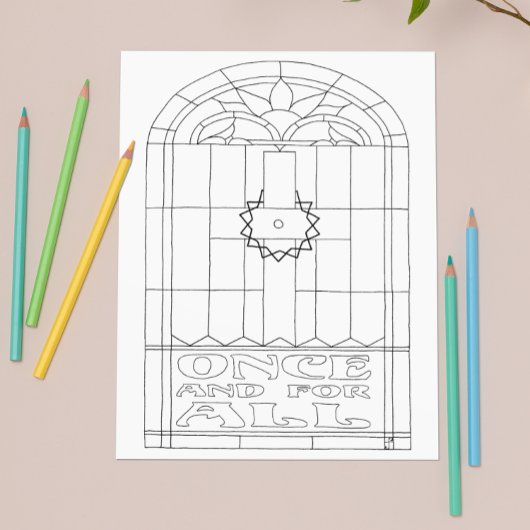 Une fois pour toutes la carte de couleur croix en 