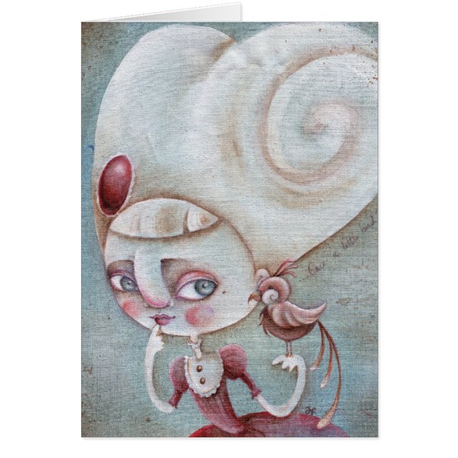 "Une fois qu'un petit oiseau m'indiquait " (Devant)