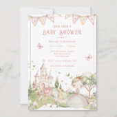 Une fois sur un Baby shower Princesse Invitation (Devant)