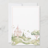 Une fois sur un Baby shower Princesse Invitation (Dos)