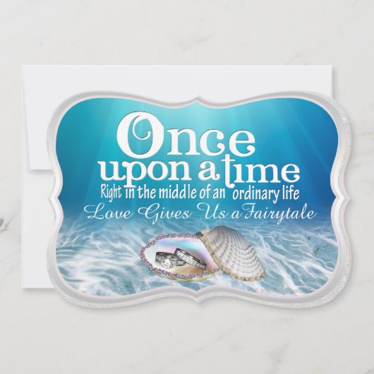 Une Fois Sur Un Faire-part de mariage Temps (Devant)