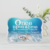 Une Fois Sur Un Faire-part de mariage Temps (Debout devant)