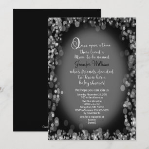 Une Fois Sur Une Invitation Baby shower