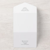 Une forêt verte tout en un mariage Invitation (Dehors)