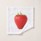 Une fraise rouge btcnm (Gant de toilette)