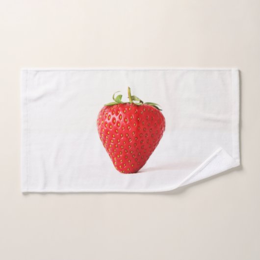 Une fraise rouge btcnm (Serviette à main)