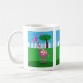 Une girafe rose vit dans ma Jardin Mug Café (Gauche)