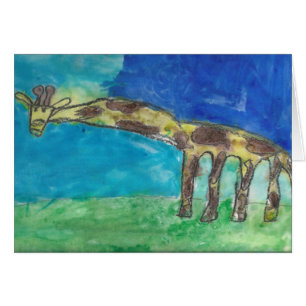 Une girafe timide