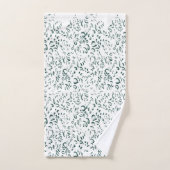 Une goutte d'argent se divise en un bassin de liqu (Serviette à main)