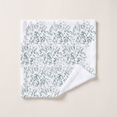 Une goutte d'argent se divise en un bassin de liqu (Gant de toilette)