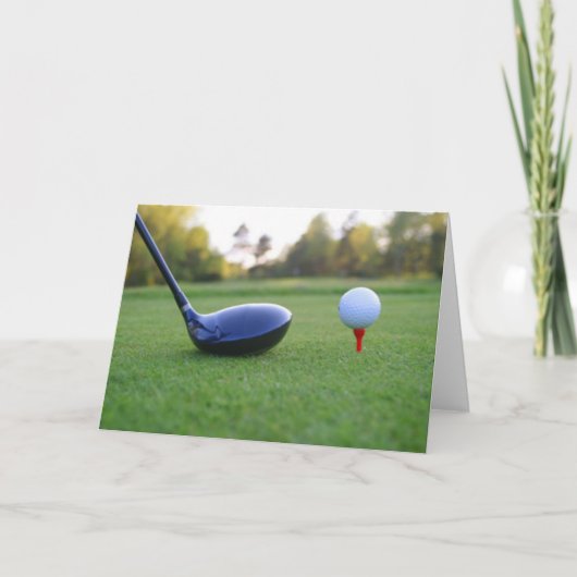 Une grande carte de golf pour profiter (Devant)