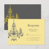 Une grande salle de bal RSVP jaune/gris (Devant / Derrière)