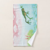 Une Grenouille S'Enfonce Dans L'Étang Illustration (Serviette à main)