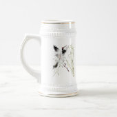 Une grue dans des tasses en bambou (Gauche)