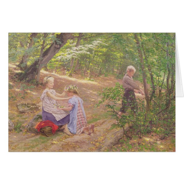 Une guirlande des fleurs, 19ème siècle (Devant horizontal)