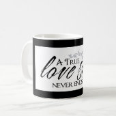 Une histoire d'amour sans fin pour la mug de café (Devant gauche)
