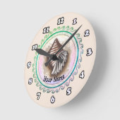 Une horloge à coquillage (Angle)