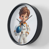 Une horloge d'astronaute garçon (Angle)