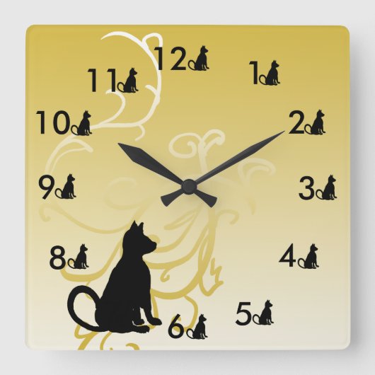 Une horloge de chat de Kitty deux Kitty choie des (Recto)