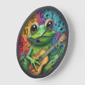 Une horloge de grenouille funky (Angle)