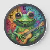Une horloge de grenouille funky (Recto)
