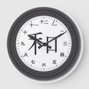Une horloge de kanji