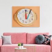 une horloge faite d'une impression sur toile envel (Insitu(Salon))